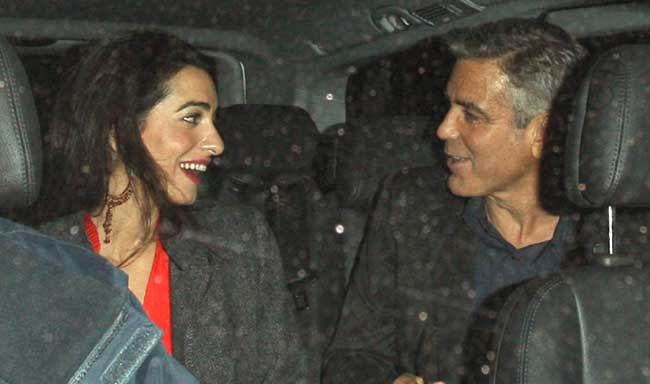 Amal Alamuddin and George Clooney