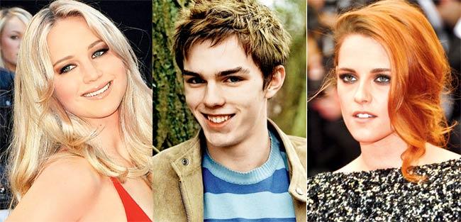 Jennifer Lawrence Nicholas Hoult and Kristen Stewart. Pics/Getty Images