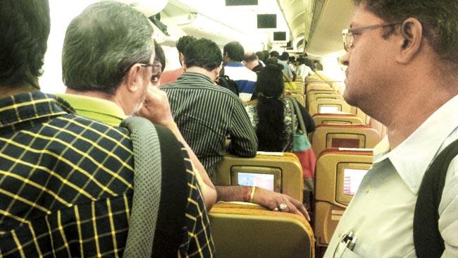Passengers were asked to deplane flight AI 965 after it was recalled to Mumbai airport for an emergency landing on Friday evening