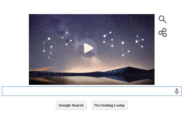 Google Doodle: Perseid Meteor Shower 2014