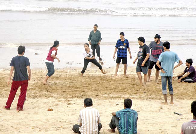 Kabaddi is now becoming a favourite outdoor game for young people in the city. Pic/Uday Devrukhkar