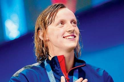 Swimmer Katie Ledecky smashes world record