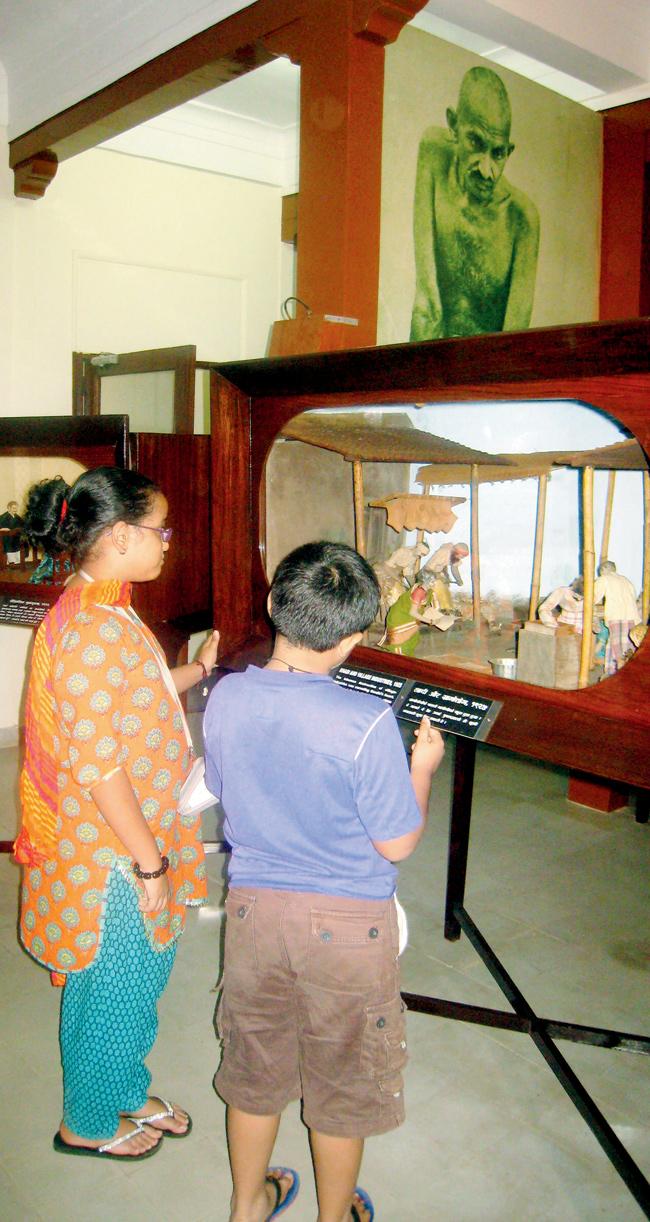 The tableaux is a great way to learn about the Mahatma’s life