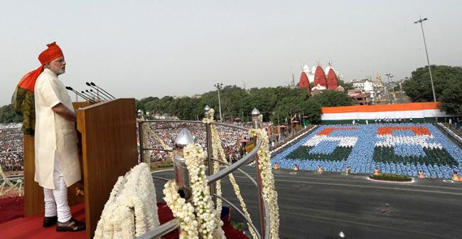 Narendra Modi, Independence Day speech