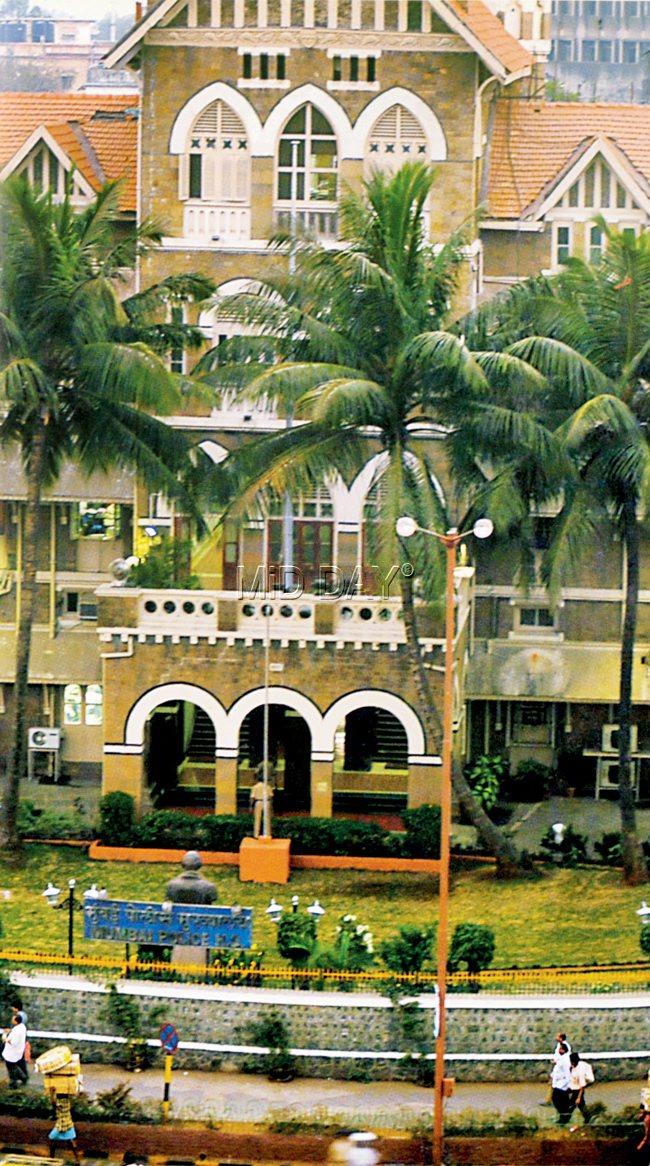 Mumbai’s Police Headquarters. The city got its first Indian police chief on August 15, 1947