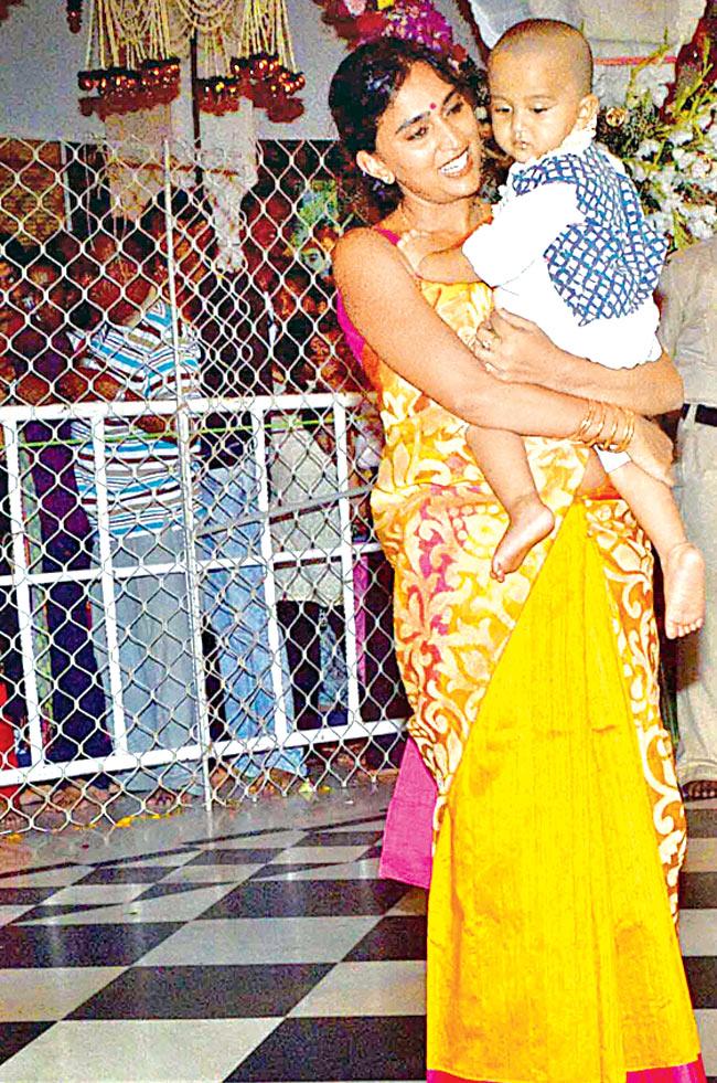 Priyanka Alva Oberoi with son, Vivaan Veer 