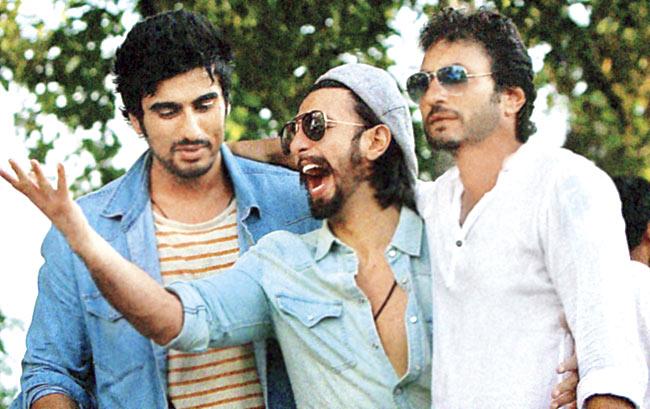 (From left) Arjun Kapoor, Ranveer Singh and Homi Adajania