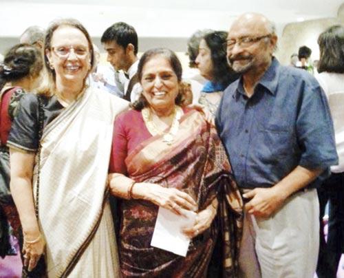 Pheroza Godrej, Saryu Doshi and Govind Nihalani at the Bhabha birth centenary tribute.