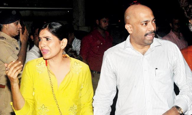 Sonali Kulkarni with husband Nachiket Pantvaidya