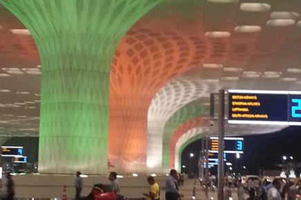 Mumbai's Terminal 2 looked splendid with tricolour lights