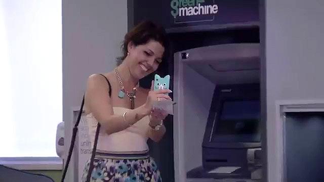 ATM gives gifts