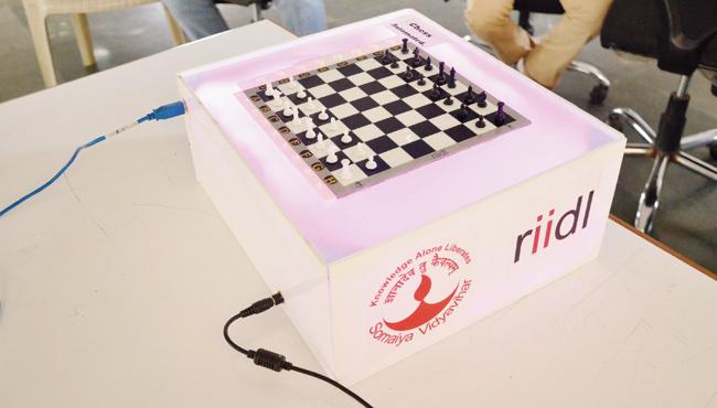 Mumbai college designs tech-savvy chessboard for the blind