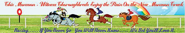 The illustration on the homepage of the Royal Western India Turf Club’s website,