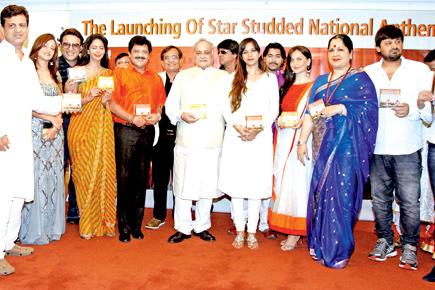 Launch of Rajeev Walia's star studded national anthem