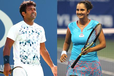 US Open: Leander Paes, Sania Mirza win respective doubles openers