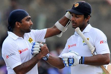 Sangakkara, Jayawardene flay Pakistan in rain-hit Test