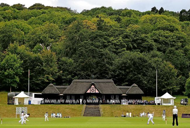 A view of the Wormsley Cricket Ground during the Test