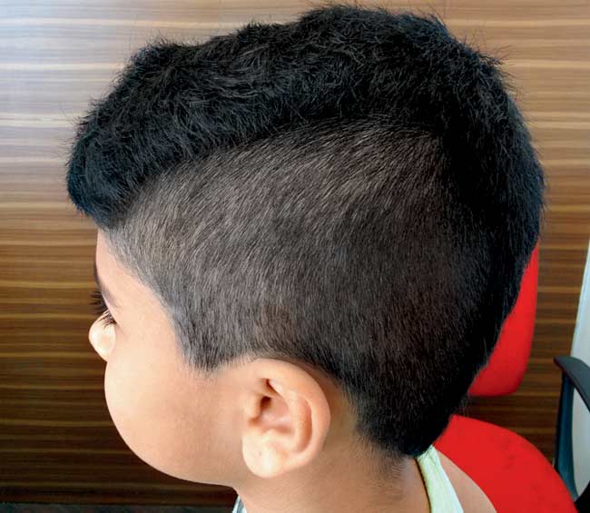 The Undercut as sported here by eight-year-old Archit Ghoklae