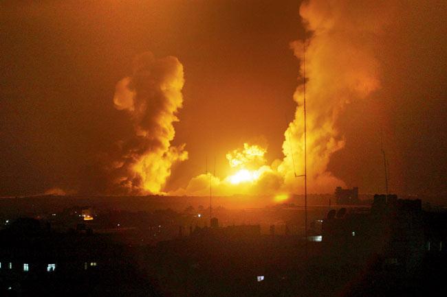 In four days, more than 1,000 targets in Gaza have been pummelled by Israel’s airstrikes. Pic/AFP
