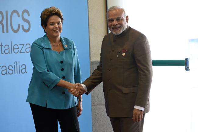 Modi with Brazilian President