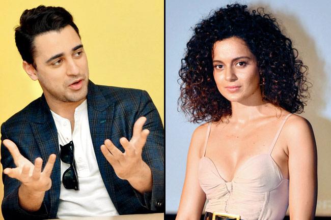 Imran Khan and (right) Kangna Ranaut