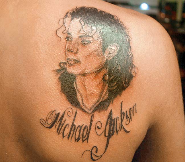 Another fan got Michael Jackson’s portrait inked