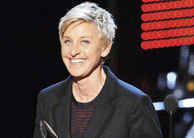 Ellen DeGeneres. Pic/AFP