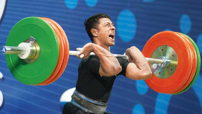 Sukhen Dey is competing in 56kg category