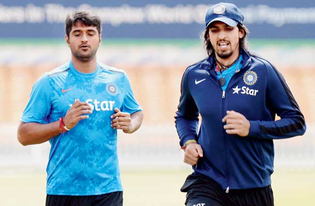 Ishant Sharma (right) and Pankaj Singh asked some pertinent questions. Pic/Getty Images