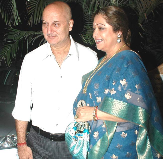 Anupam Kher with wife Kirron Kher