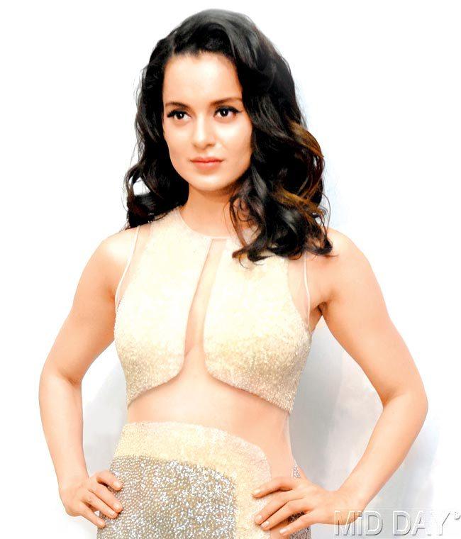 Kangna Ranaut was apparently asked to join a social media site and endorse a brand’s line of products, but the actress, not keen to join the social network, turned down the offer. Pic/Shadab Khan