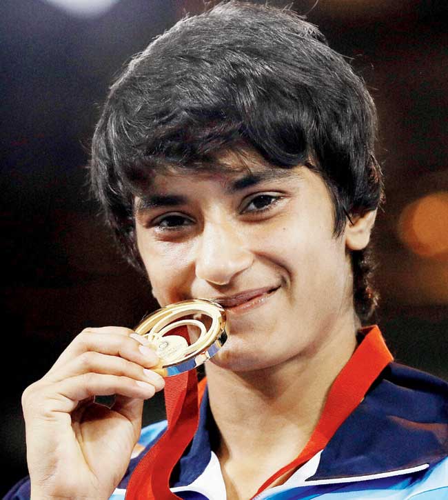 Vinesh Phogat displays her women