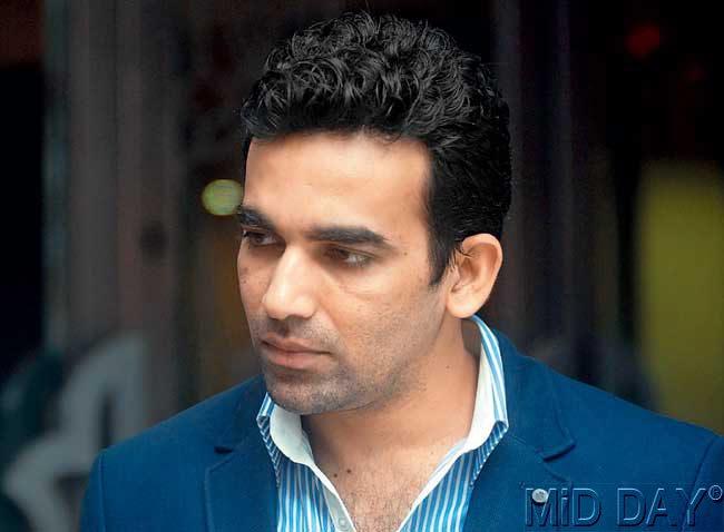Zaheer Khan during the launch of his new fitness venture at a Lower Parel hotel yesterday. Pic/Sameer Markande