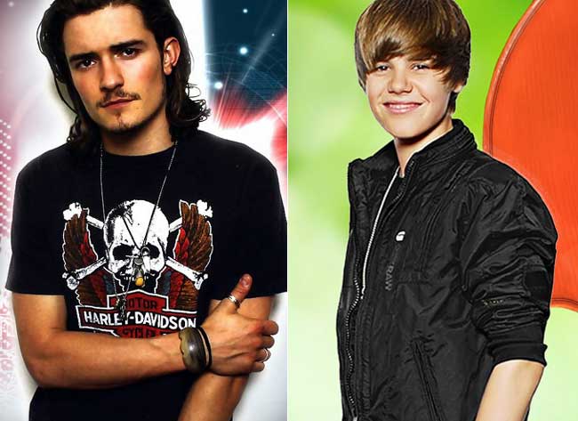 Orlando Bloom and Justin Bieber