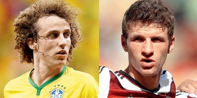 David Luiz vs Thomas Mueller