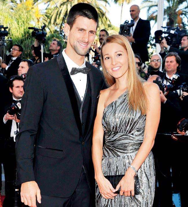 Novak Djokovic and Jelena Ristic