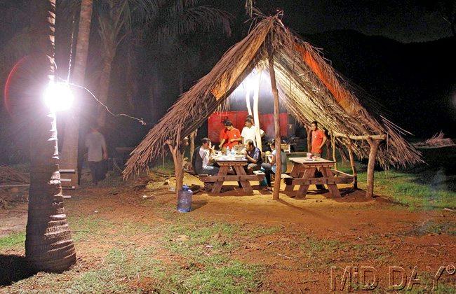 A relaxed dining experience in the outdoors