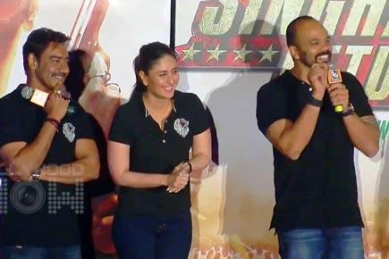 Ajay Devgn, Kareena Kapoor at the trailer launch of 'Singham Returns'  
