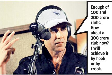 Akshay Kumar records a song for 'Entertainment'