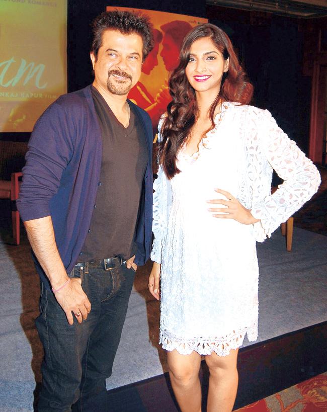 Anil Kapoor with daughter Sonam Kapoor