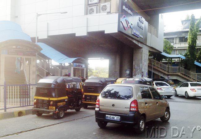 The existing autorickshaw stand