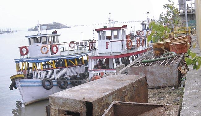 While the contracts for constructing jetties, including one at Ferry Wharf (Bhaucha Dhakka, in pic), have already been given, the MSRDC is awaiting clearance from the CM-headed Cabinet Sub-Committee on Infrastructure. File pic