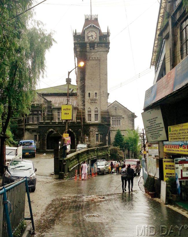 British-era Capital Clock Tower at Darjeeling that was made famous in the movie Barfi