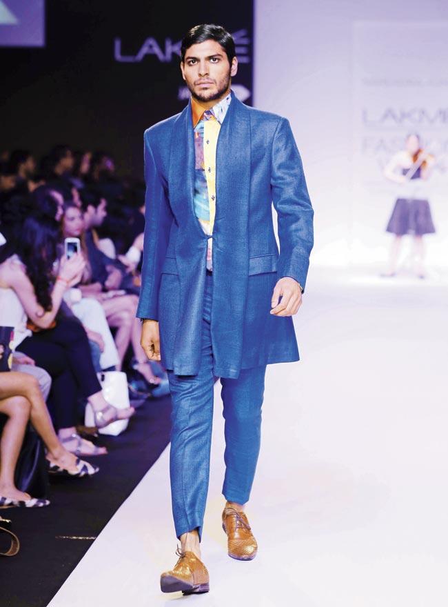 Designer Narendra Kumar adds vibrant colours and embellishments to his creations
