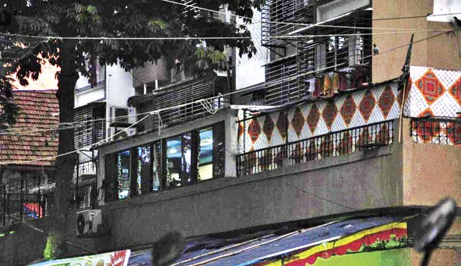 Hasina Parkar ruled from this luxurious first-floor flat opposite Nagpada Police Station