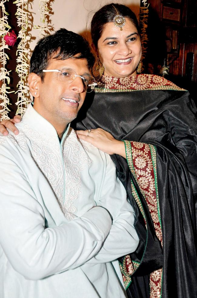 Javed Jafferi with wife Habiba