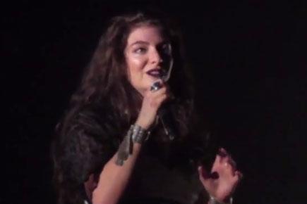 Lorde performs in Melbourne, gives an entertaining speech