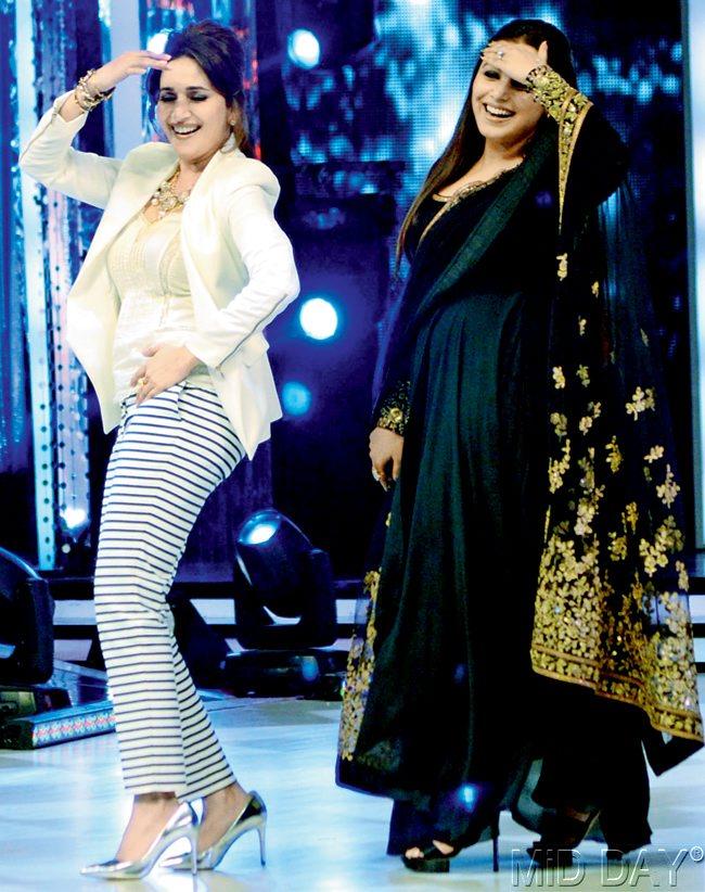 Rani Mukerji matched steps with Madhuri Dixit