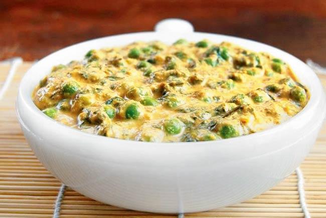 Vegan Methi Matar Malai