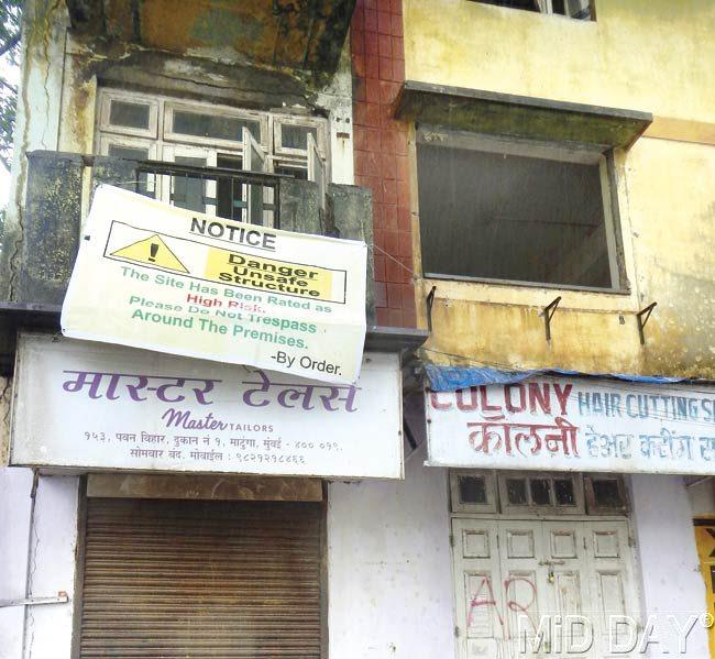 Chandini Nivas has been evacuated in 2013, but waits to be demolished